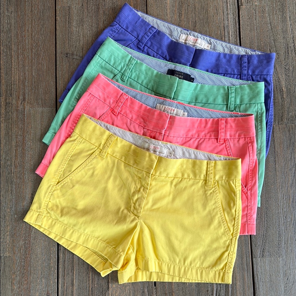J Crew Classic 3" Chino Short Bundle of 4 for $20!